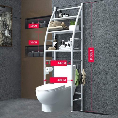 Étagère de rangement pour toilettes a 3 niveaux