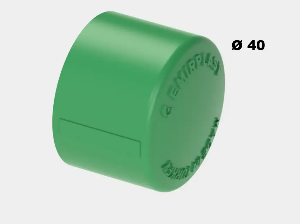 [SANBPC40] BOUCHON PPR 40 VERT EMIRPLAST