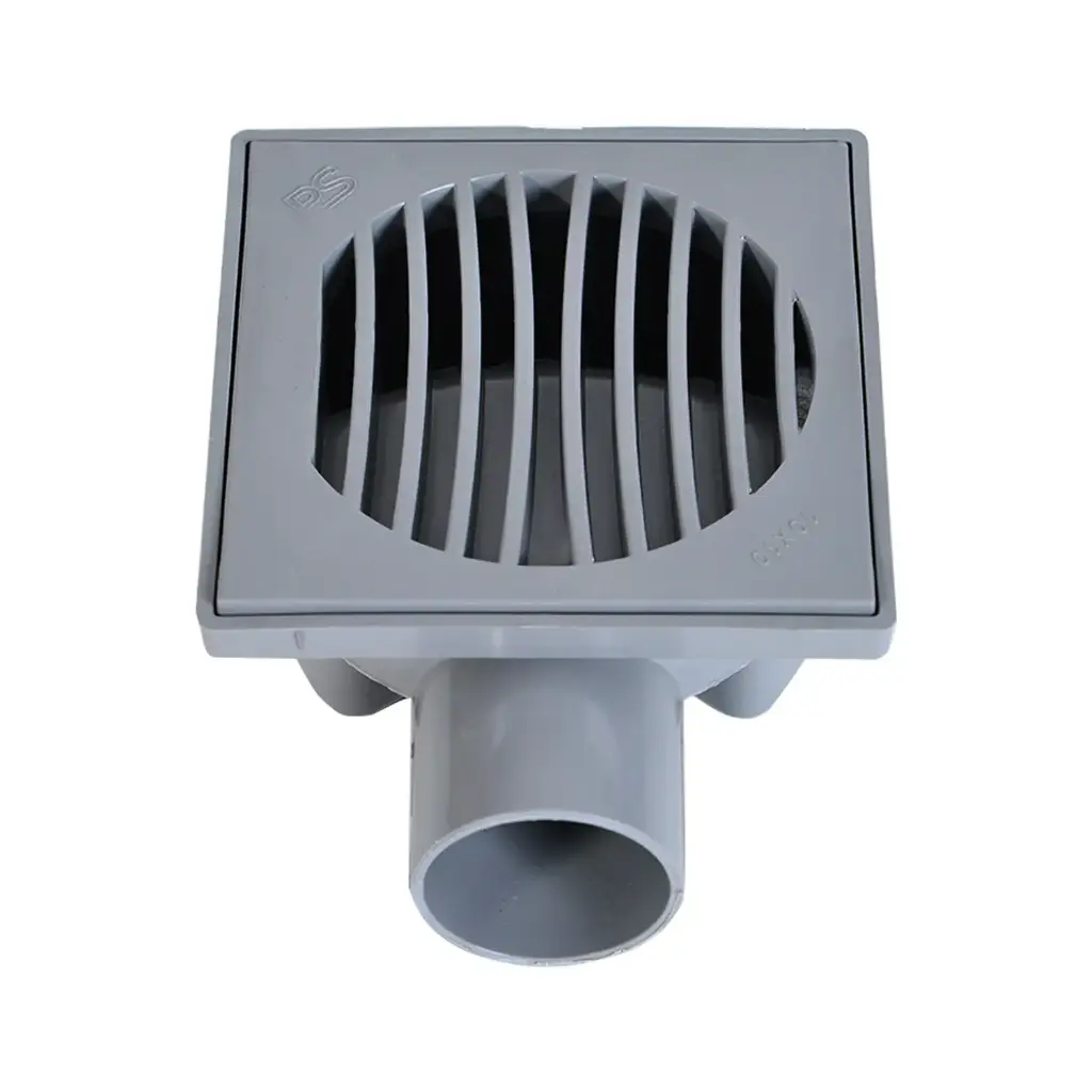 SIPHON DE COUR COUDEE PLASTIQUE 15 X 15