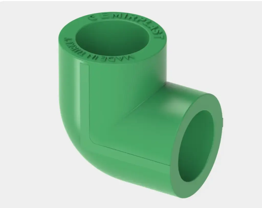 COUDE 1/4 PPR 63 VERT EMIRPLAST