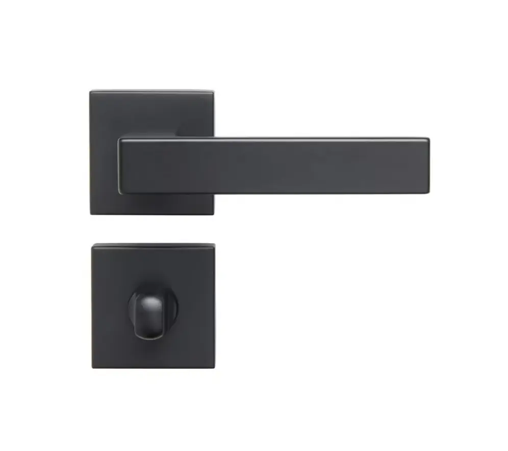 POIGNEE DE PORTE ROSACE NOIR CONDAMNATION