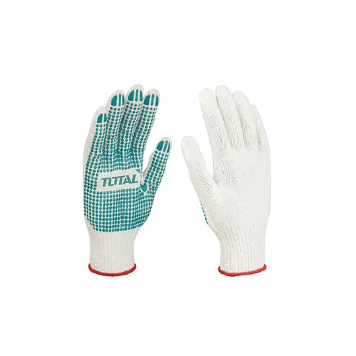 GANTS TRICOTES ET POIS EN PVC XL TOTAL TSP11102
