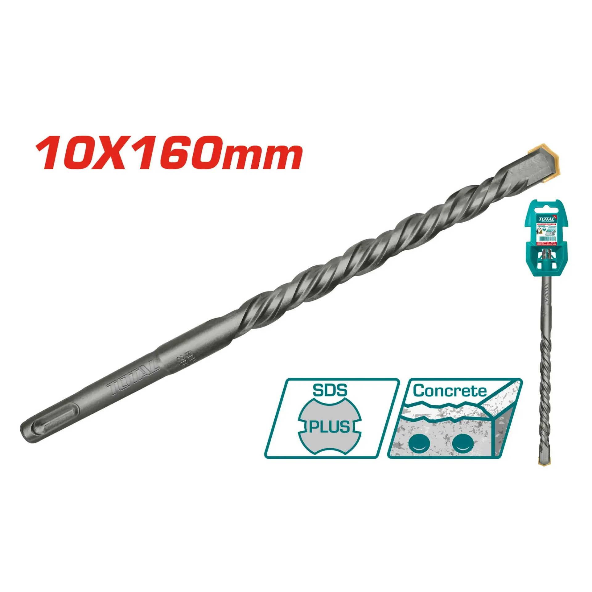 [OUTTAC311002] SDS PLUS 10X160MM TOTAL TAC311002