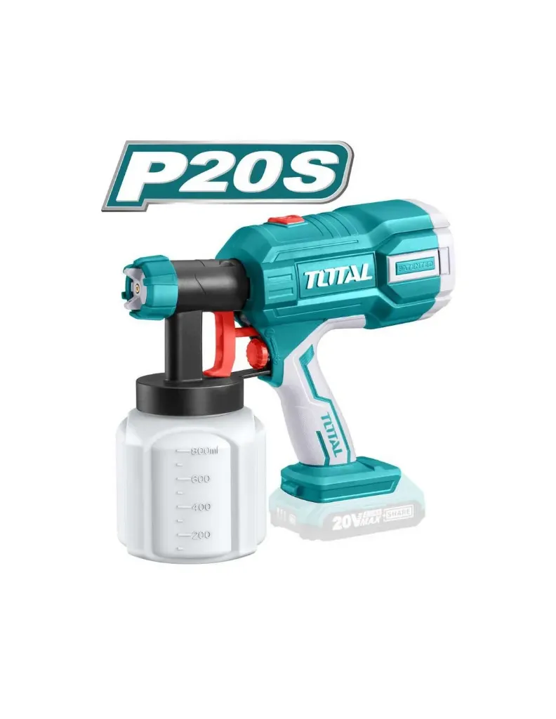 PISTOLET A PEINTURE PULVERISATEUR 20V TOTAL TSGLI2001
