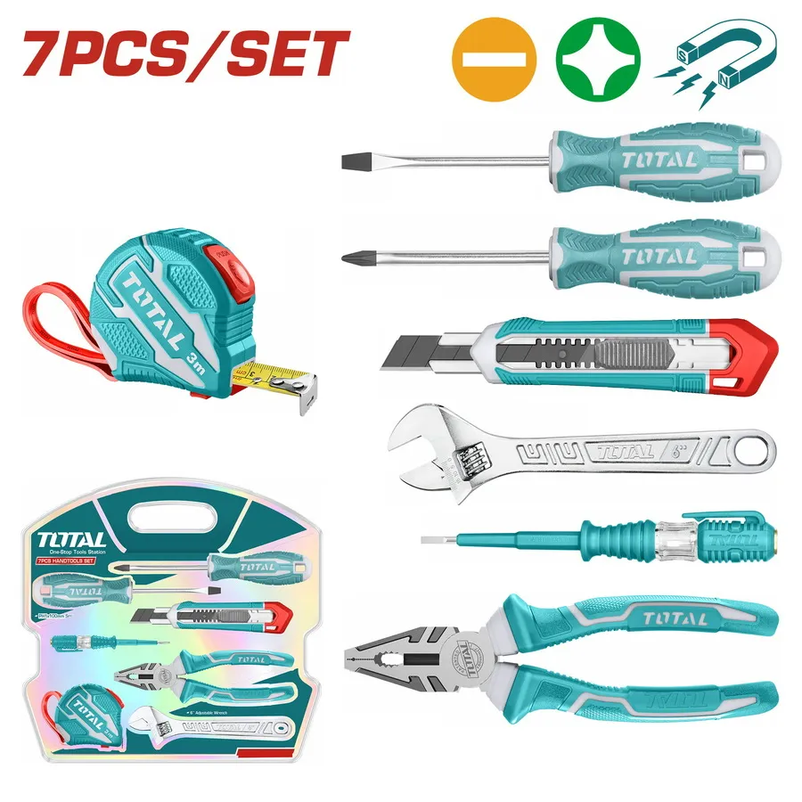 ENSEMBLE OUTILS A MAIN 7 PCS TOTAL THKTHP90076