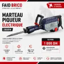 LOCATION MARTEAU PIQUEUR 2800W MAKUTE