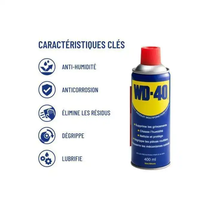 WD-40 Dégrippant lubrifiant 400 ml