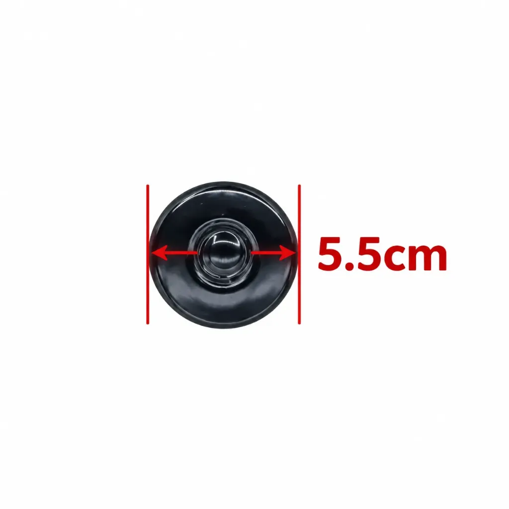 CACHE BRULEUR DE FLAMME POUR PLAQUE DE FOUR NOIR 5.5cm HDF