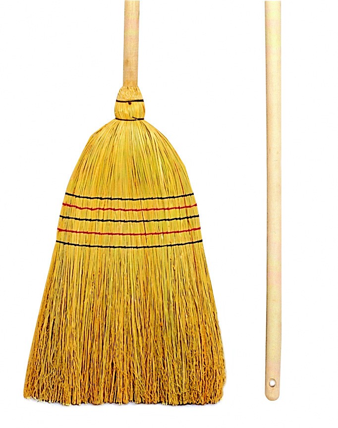 [DROR106] BALAI PAILLE DE RIZ JAUNE EXTERIEUR