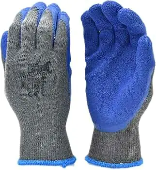 [DROR202B] GANTS OUVRIER BLEU 300