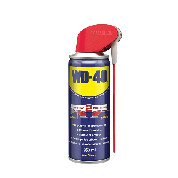[DROWD40] WD-40 350 ml – Spray Polyvalent pour Entretien, Dégrippage et Protection Anti-Rouille