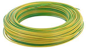 [ELE1104] CABLE U500 1,5 VERT-JAUNE STD