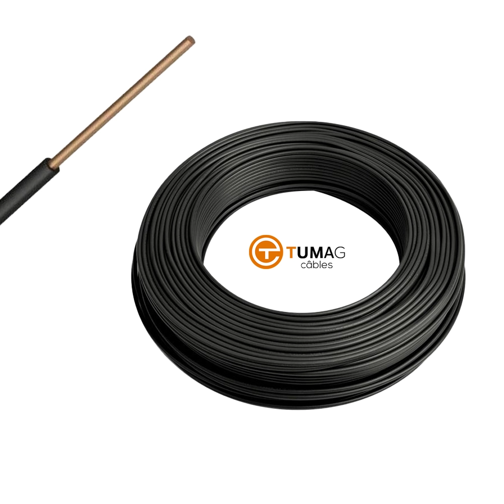 [ELE1108] CABLE U500 1,5 NOIR TUMAG