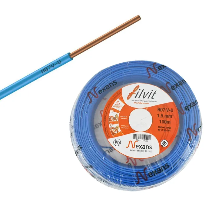 [ELE1111I] CABLE U500 1,5 BLEU NEXANS