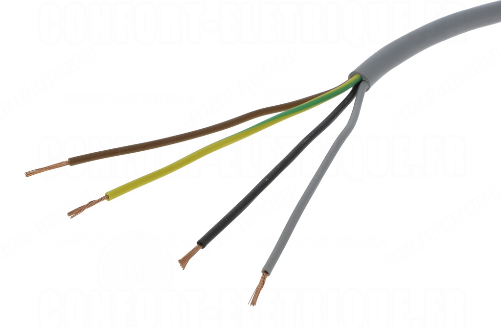 CABLE SOUPLE 4x1 GRIS STD