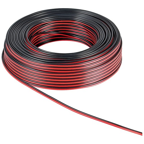 CABLE ROUGE NOIR 2x0,75