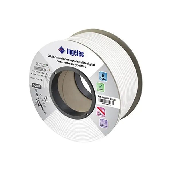 CABLES TV BLANC INGELEC