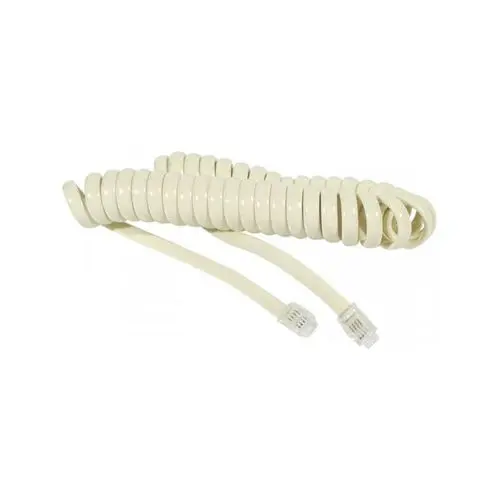 CABLE TELEPHON SPIRALE BEIGE