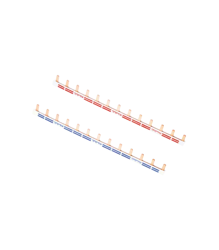 [ELEDIV013] PEIGNE DE CONNEXION EN CUIVRE BLEU/ROUGE