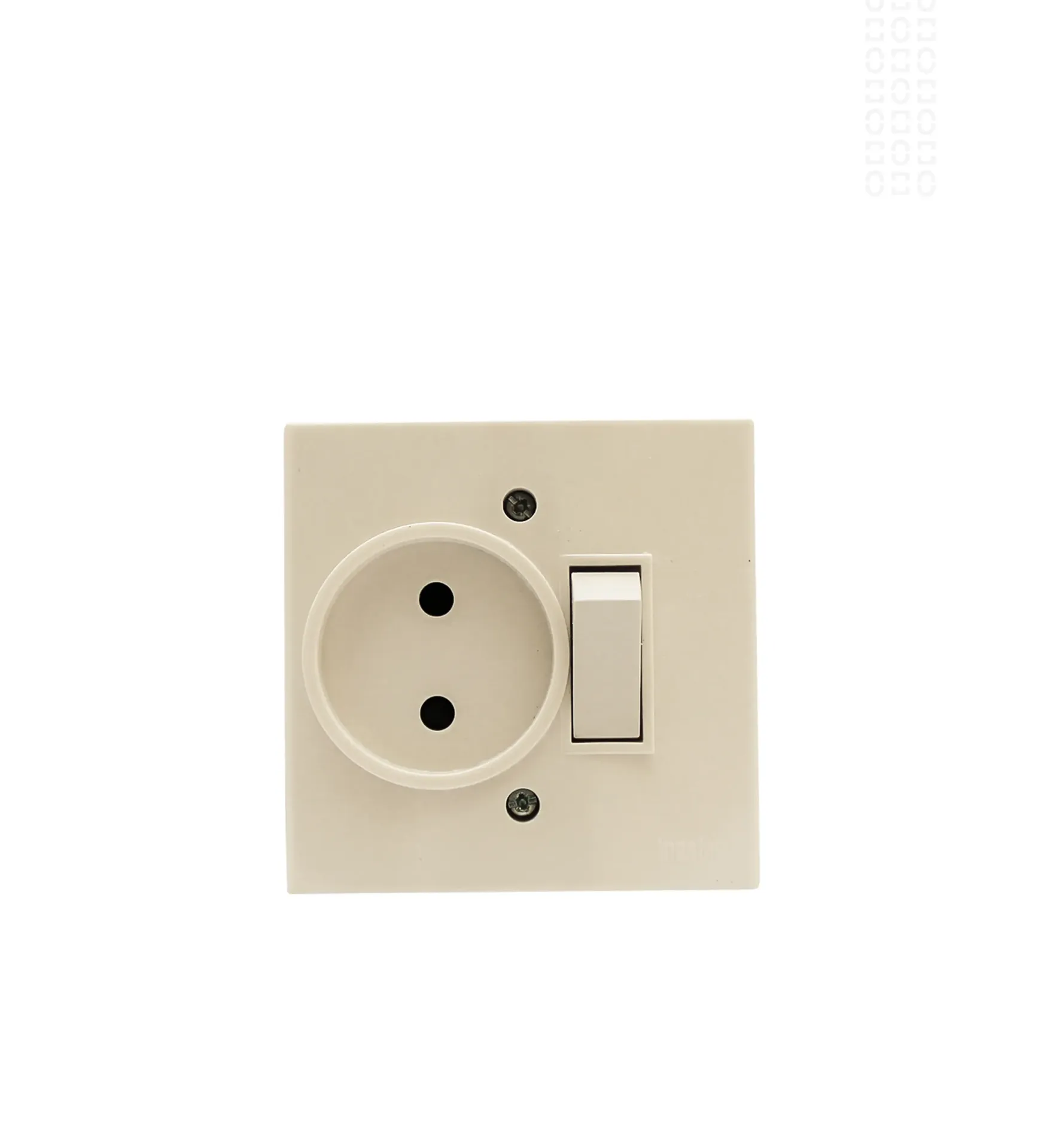 [ELEIN04T] INTERRUPTEUR + PRISE BLANC TICHKA INGELEC