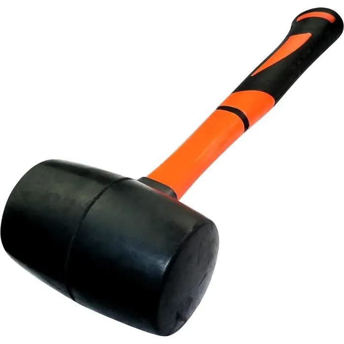 MARTEAU TETE CAOUTCHOUC ORANGE GM HDF