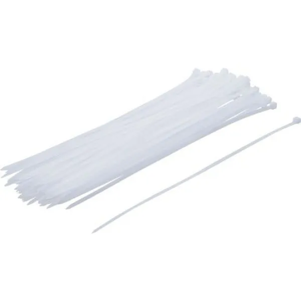[QUI8005] COLLIER PLASTIQUE 4,8 x 400 blanc