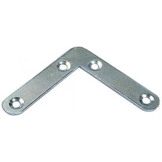 EQUERRE PLAT JAUNE 6X6