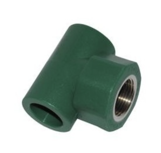 [SAN1027] TE FEMELLE PPR 20x1/2x20 VERT COESTHERM