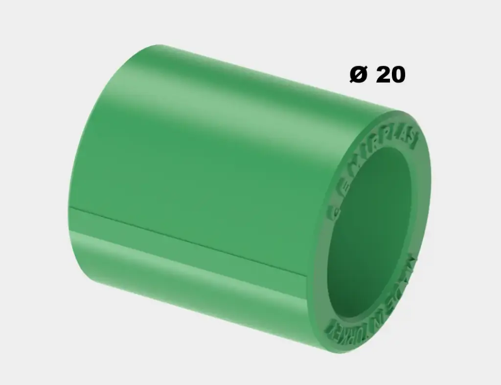 [SAN1035] MANCHON PPR 20 VERT EMIRPLAST