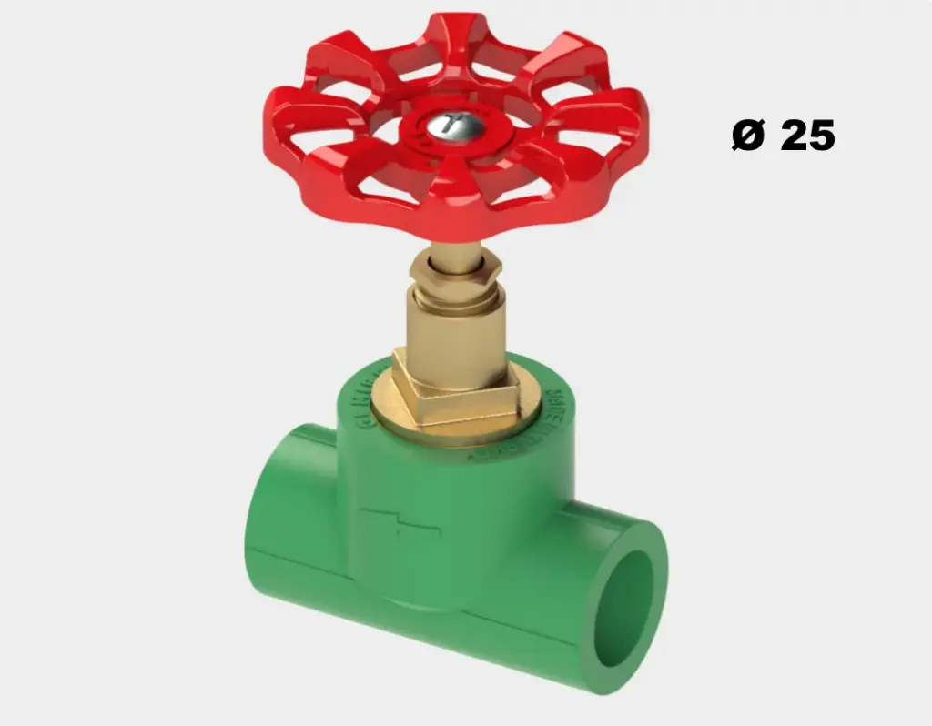 [SAN1052] ROBINET D’ARRET PPR 25 VERT EMIRPLAST