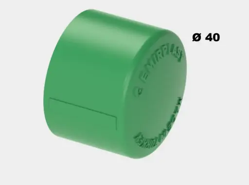 [SANBPC40] BOUCHON PPR 40 VERT EMIRPLAST