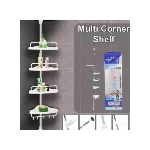 [DRODIV1230] Etagere Coin salle de bain Douche et Toilette Rangement organisateur à 4 Etages