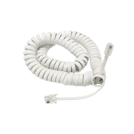 [ELECTSP2] CABLE TELEPHON SPIRALE BLANC