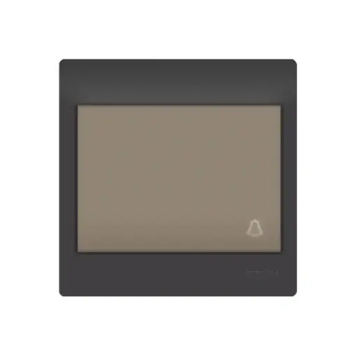 [ELEPB01M] POUSSOIR A BASCULE LUMINEUX MARRON MUSIK INGELEC