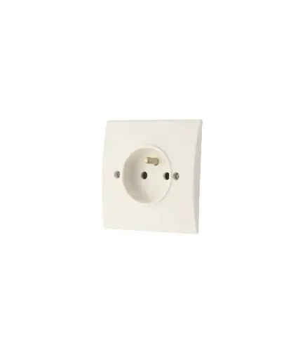[ELEPR03T] PRISE 2PT BLANC TICHKA INGELEC