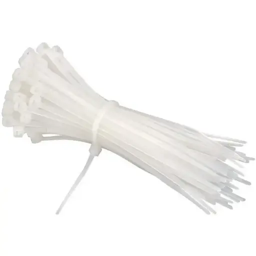 [QUI4704] COLLIER PLASTIQUE 2,5 x 200 blanc