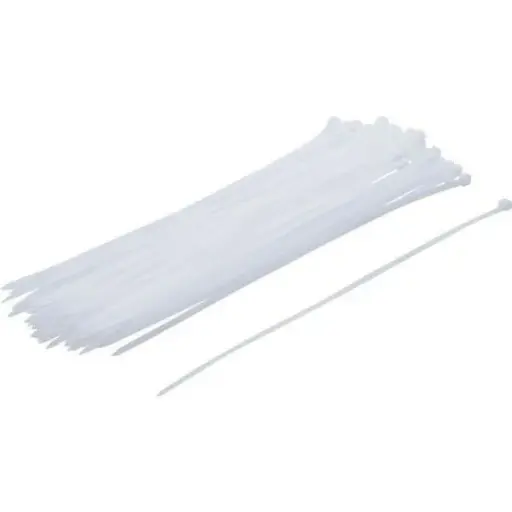 [QUI8005] COLLIER PLASTIQUE 4,8 x 400 blanc