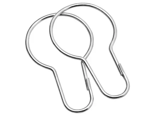 [QUIAN07] ANNEAU POUR RIDEAU DOUCHE CHROME