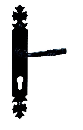 [QUIPPFF01] POIGNEE DE PORTE CANON FER FORGEE STD