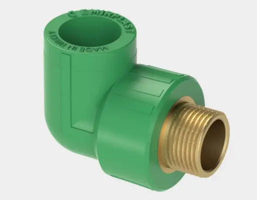 [SAN046M] COUDE MALE PPR 25x3/4 VERT EMIRPLAST