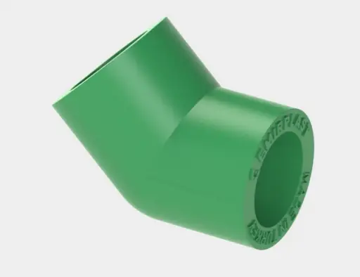 [SAN1031] COUDE 1/8 PPR 20 VERT EMIRPLAST