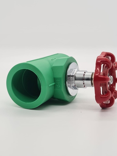 [SAN1074] ROBINET D’ARRET PPR 40 VERT EMIRPLAST
